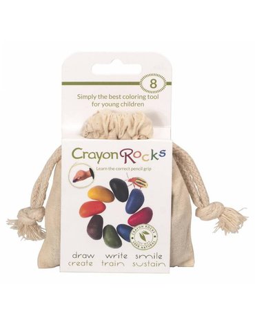 Kredki Crayon Rocks w bawełnianym woreczku  - 8 kolorów
