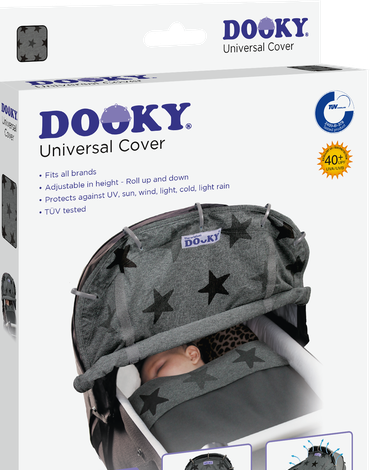 Xplorys - Osłonka do wózka i fotelika Dooky Design Grey Stars