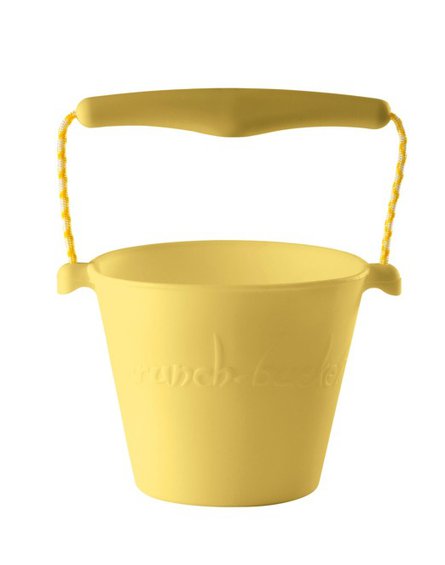 Funkit world - Składane wiaderko do wody i piasku Scrunch Bucket - Pastelowy Żółty