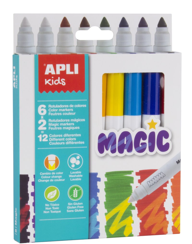 Magiczne flamastry Apli Kids - 8 kolorów