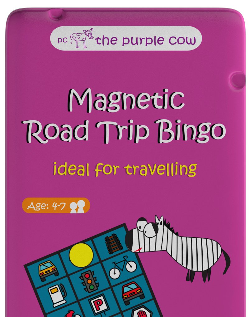 Gra magnetyczna The Purple Cow - Drogowe Bingo