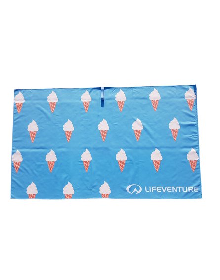 LittleLife - Ręcznik szybkoschnący Soft Fibre Lifeventure - Ice Cream 150x90 cm
