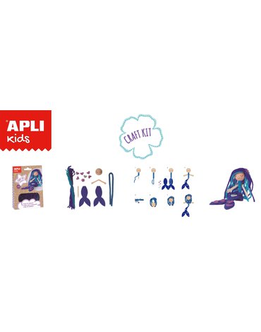 Zestaw artystyczny Apli Kids - Niebieska Syrenka