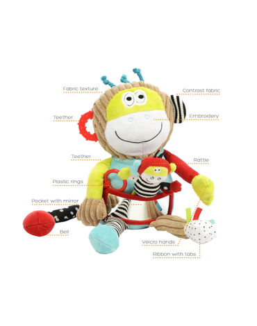 Zabawka sensoryczna Ucz Się i Baw, Małpka, Dolce