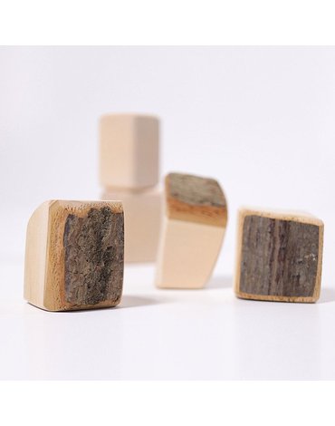 Klocki imitujące drewno, kolekcja naturalna 3+, Grimm's