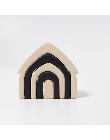 Drewniany Domek, kolekcja naturalna 1+, monochromatyczny, Grimm's