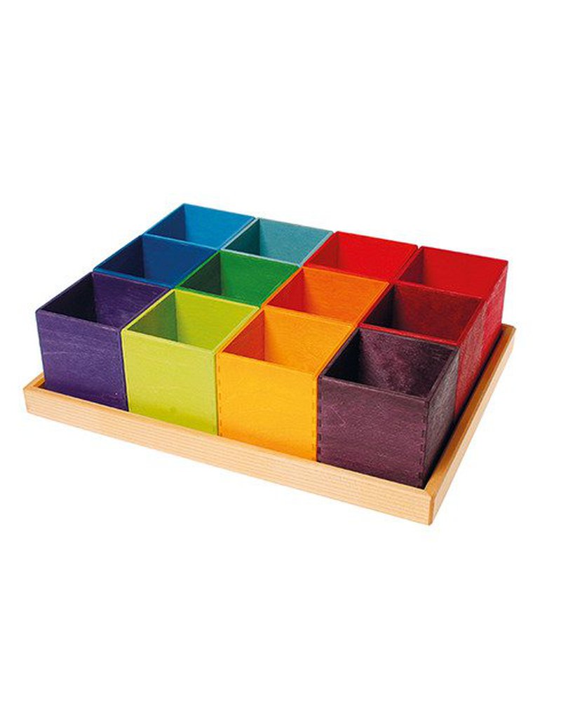 Pudełka do sortowania 3+, kolorowe, Grimm's