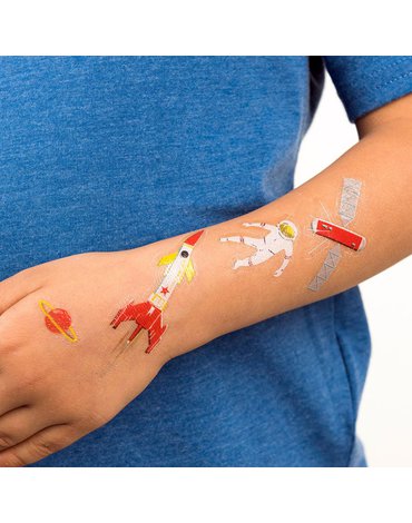Tatuaże zmywalne dla dzieci, Era Kosmiczna, Rex London