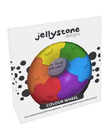 Jellystone Designs - Pierwsze puzzle sensoryczne, tęczowe kółko, Jellystone Design
