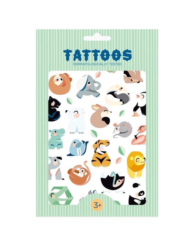 Petit Monkey - Tattoo Wild Animals imprezowy zestaw tatuaży