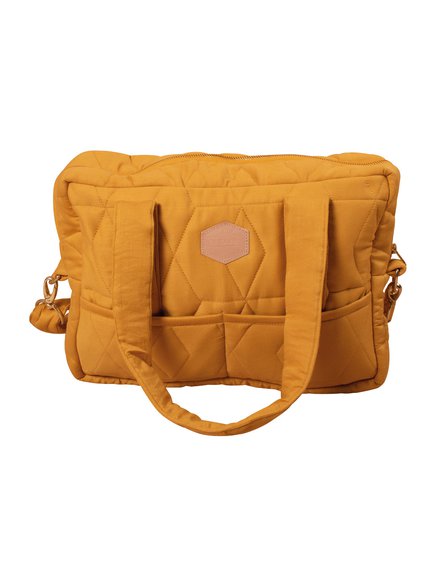 FILIBABBA - Nursing bag soft quilt, Golden mustard