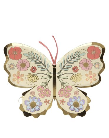 Meri Meri - Talerzyki Motyl kwiatowy