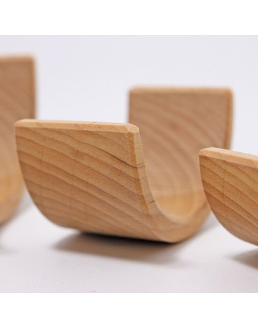 Drewniana Tęcza 6-elementowa 3+, naturalna, Grimm's