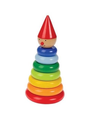 Goki® - Magnetyczna piramidka Pajacyk Nimo, kolorowa układanka, Goki 58928