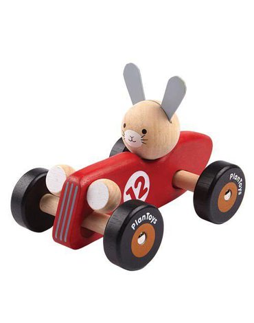 Drewniana rajdówka z królikiem, Plan Toys®