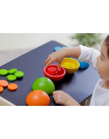 Sortuj i licz kolorowe żetony | Plan Toys®