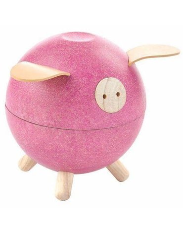Skarbonka świnka, kolor różowy | Plan Toys®