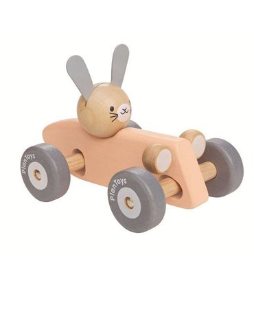 Plan Toys - Pastelowa rajdówka z królikiem, PLTO-5717