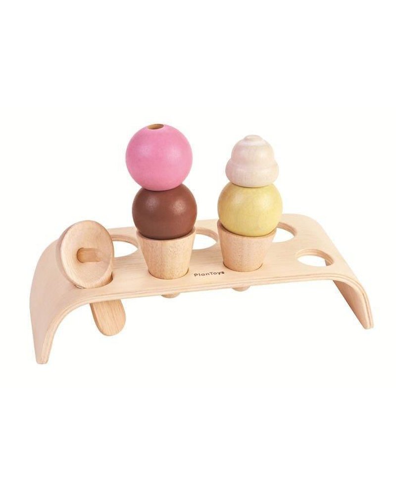 Pastelowa drewniana lodziarnia, Plan Toys 3486