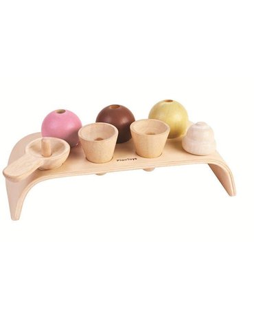 Pastelowa drewniana lodziarnia, Plan Toys 3486
