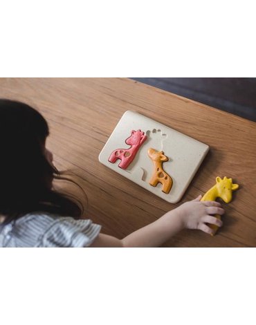 Żyrafy - Puzzle drewniane, Plan Toys