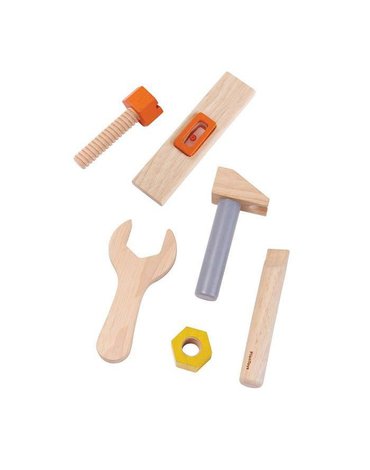 Pas z drewnianymi narzędziami, Plan Toys