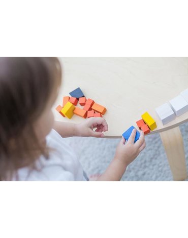Kostki Ułamki - dopasowanie elementów, Plan Toys
