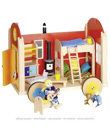 Goki® - Domek dla lalek na kółkach