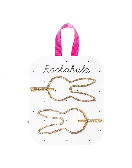 Rockahula Kids - wsuwki do włosów Glitter Bunny Gold