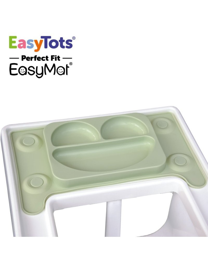 EasyTots - IKEA Perfect Fit EasyMat OLIVE talerzyk silikonowy z podkładką EASYTOTS