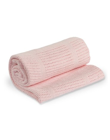 Lulujo Kocyk Bawełniany Tkany Pink