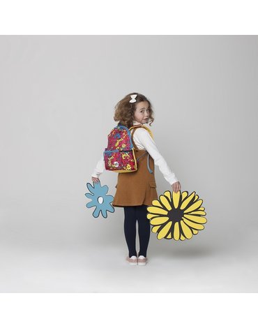 Zip & Zoe Plecak Midi Floral Brights 3+