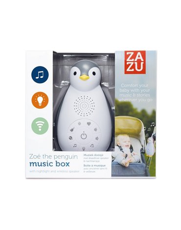 Zazu Kids - Zazu ZOE Usypianka Bluetooth Pingwin Grey