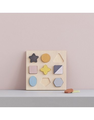 Kids Concept Puzzle Drewniane Kształty Geo